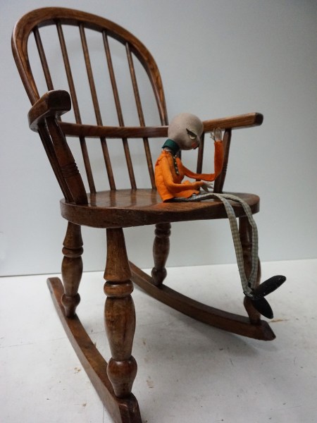 Antieke, Windsor, Engelse, kinder, schommelstoel, kinderschommelstoel, children, rocking, chair, antique